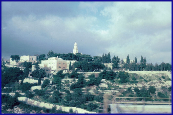 Dormition Abbey on top of Mt. Zion on southeastern side of Jerusalem